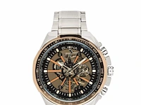 Buona crans montana ii zilver/rose automatisch herenhorloge