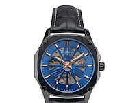 Buona monte napoleone ii blauw/rose automatisch herenhorloge - afbeelding 1 van  4