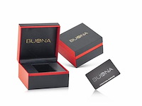 Buona monte napoleone ii blauw/rose automatisch herenhorloge - afbeelding 4 van  4