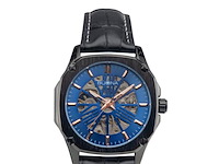 Buona monte napoleone ii blauw/rose automatisch herenhorloge - afbeelding 1 van  3