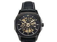 Buona monte napoleone ii goud/zwart automatisch herenhorloge - afbeelding 1 van  4