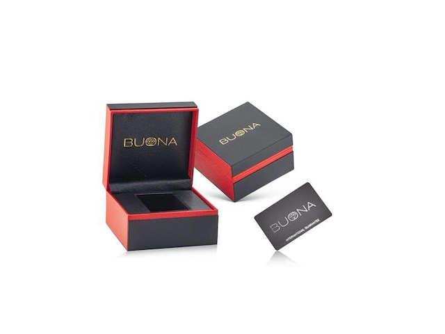 Buona monte napoleone ii goud/zwart automatisch herenhorloge - afbeelding 4 van  4