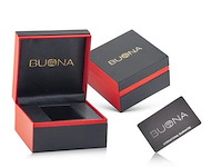 Buona monte napoleone ii goud/zwart automatisch herenhorloge - afbeelding 4 van  4