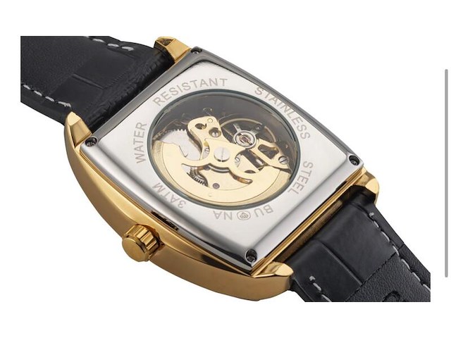 Buona rue de rivoli ii goud automatisch herenhorloge - afbeelding 3 van  4