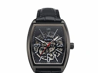 Buona rue de rivoli ii zwart automatisch herenhorloge