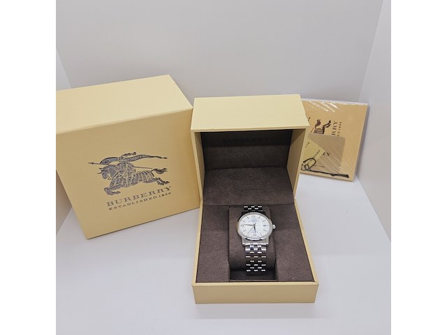 Burberry bu1308 herenhorloge - full set - afbeelding 3 van  10