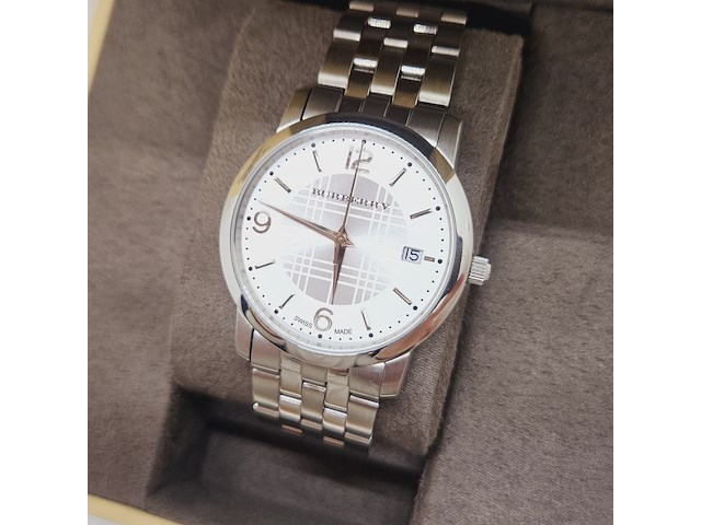 Burberry bu1308 herenhorloge - full set - afbeelding 5 van  10