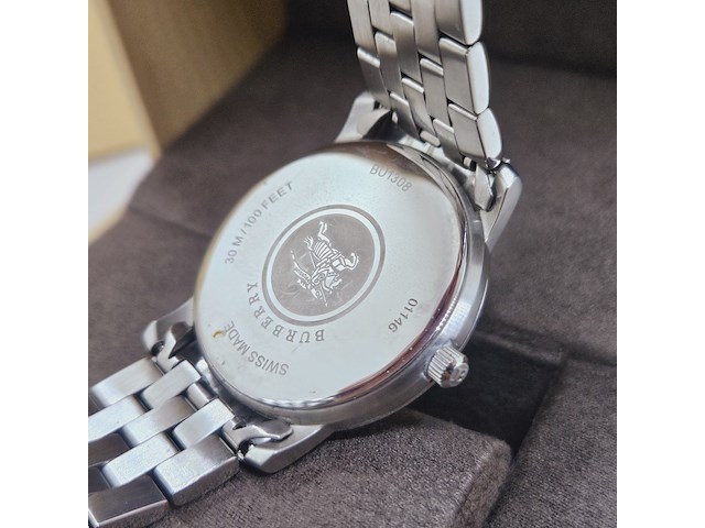 Burberry bu1308 herenhorloge - full set - afbeelding 9 van  10