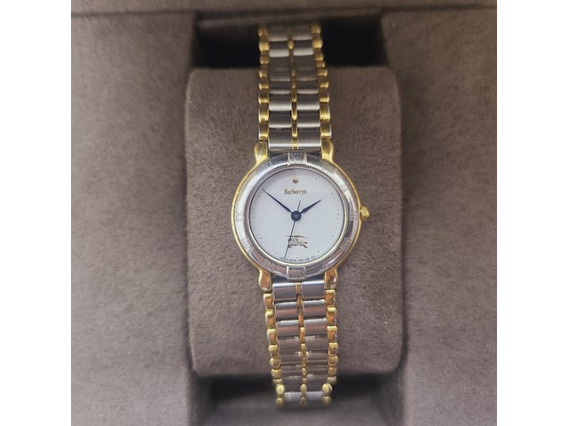 Burberry two tone dameshorloge - full set - afbeelding 1 van  10