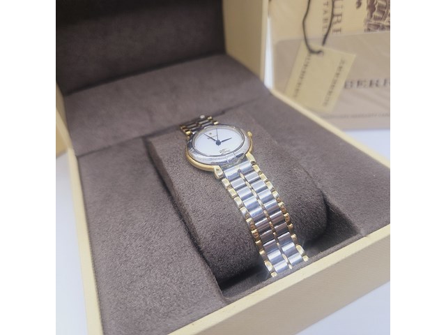 Burberry two tone dameshorloge - full set - afbeelding 5 van  10