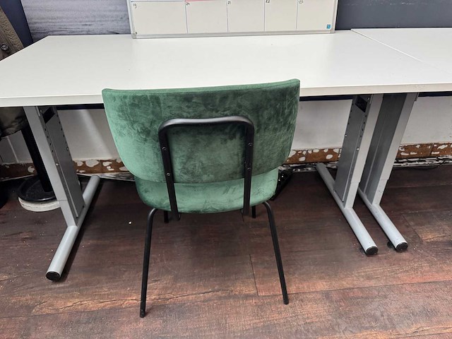 Bureau 140x80cm + (bureau)stoel (2x) - afbeelding 4 van  4