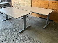 Bureau 180x90cm - in hoogte verstelbaar (2x) - afbeelding 2 van  4