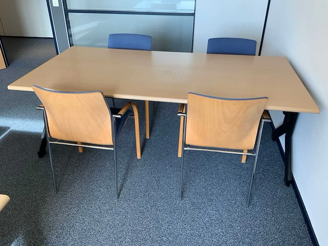 Bureau 200x100 - 200x100/80 - 180x50 cm (4x) - afbeelding 12 van  14