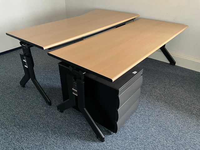 Bureau 200x80 cm (2x) - afbeelding 1 van  8