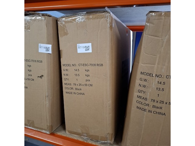 Bureau-/gamestoel met rgb verlichting, zwart - afbeelding 3 van  3