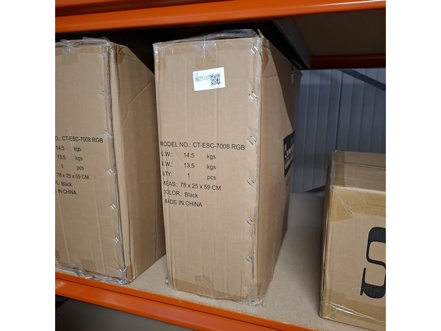 Bureau-/gamestoel met rgb verlichting, zwart - afbeelding 3 van  3