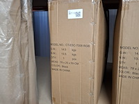 Bureau-/gamestoel met rgb verlichting, zwart - afbeelding 3 van  3