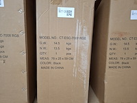 Bureau-/gamestoel met rgb verlichting, zwart - afbeelding 3 van  3