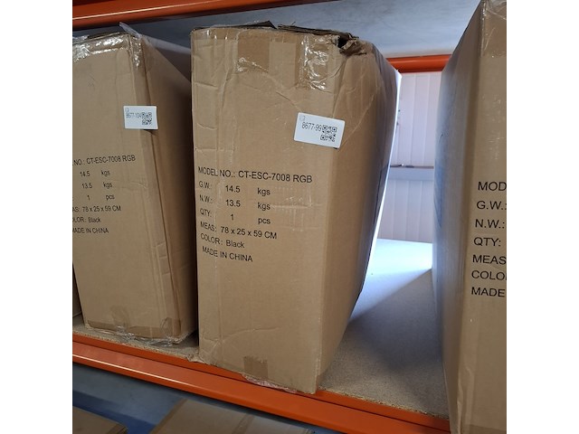 Bureau-/gamestoel met rgb verlichting, zwart - afbeelding 4 van  4