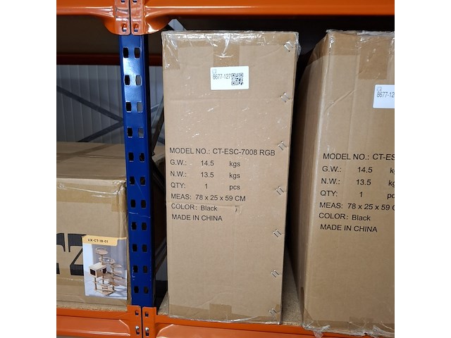 Bureau-/gamestoel met rgb verlichting, zwart - afbeelding 3 van  3