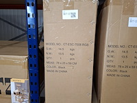 Bureau-/gamestoel met rgb verlichting, zwart - afbeelding 3 van  3