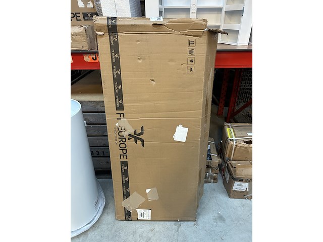 Bureau l-vormig miadomodo, cptsh014, bruin/zwart - afbeelding 2 van  3