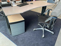 Bureau met bureaustoel en ladeblok (2x) - afbeelding 2 van  16
