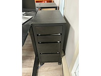 Bureau met bureaustoel en ladenblok (2x) - afbeelding 3 van  4