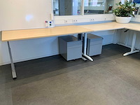 Bureau met ladeblok (4x) - afbeelding 8 van  12