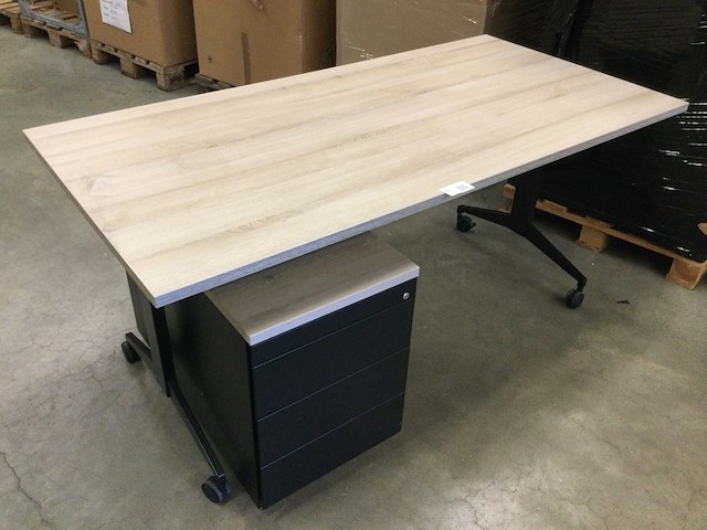 Bureau met ladeblok - afbeelding 2 van  4