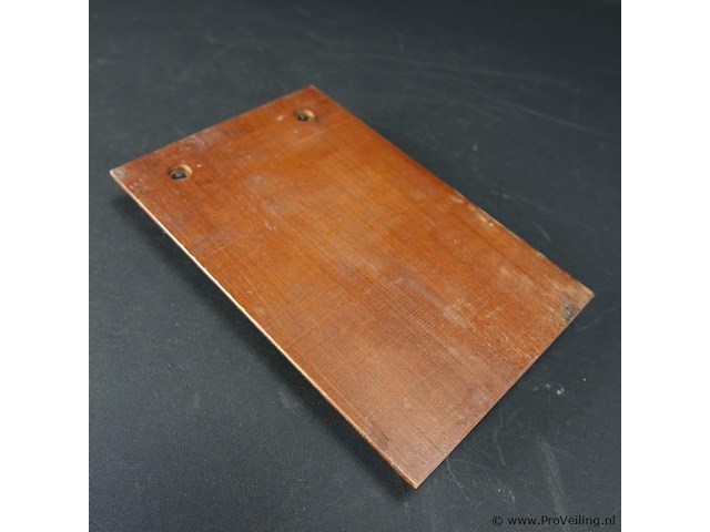 Bureauklapper met versierde verzilverde bovenklep - afbeelding 5 van  5