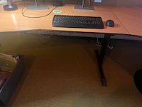 Bureauopstelling + bureau-, en conf. stoelen, volkorn blad en zwart, 2020 - afbeelding 5 van  10