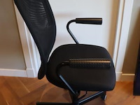 Bureaustoel - zwart gestoffeerd - afbeelding 2 van  5