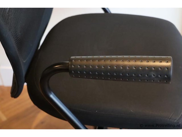 Bureaustoel - zwart gestoffeerd - afbeelding 3 van  5