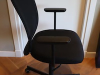 Bureaustoel - zwart gestoffeerd - afbeelding 2 van  5