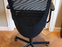 Bureaustoel - zwart gestoffeerd - afbeelding 3 van  5