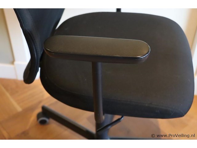 Bureaustoel - zwart gestoffeerd - afbeelding 4 van  5