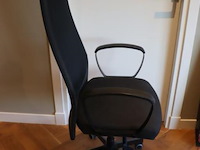 Bureaustoel - zwart gestoffeerd - afbeelding 2 van  5