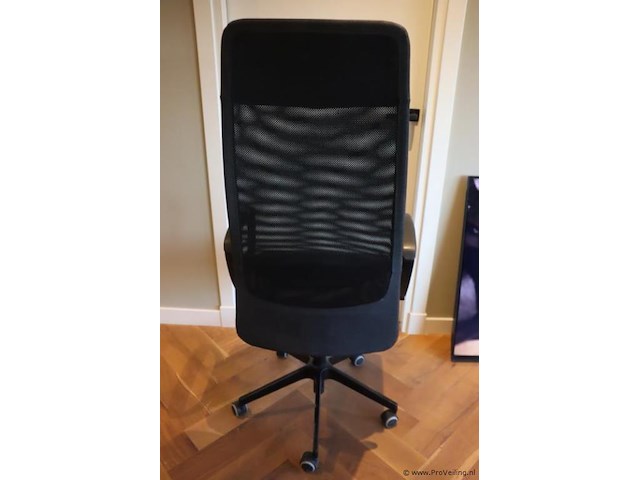 Bureaustoel - zwart gestoffeerd - afbeelding 3 van  5