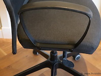 Bureaustoel - zwart gestoffeerd - afbeelding 4 van  5