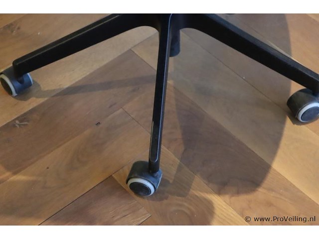 Bureaustoel - zwart gestoffeerd - afbeelding 5 van  5