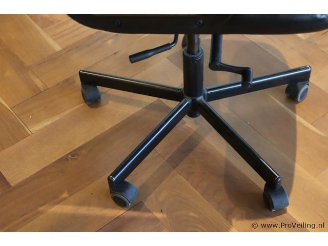 Bureaustoel - zwart (skai) leder - afbeelding 5 van  5