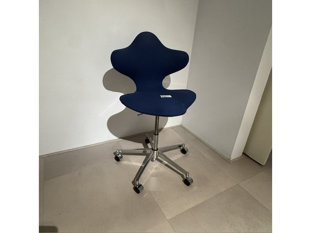 Bureaustoel, blauw - afbeelding 1 van  6