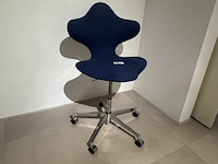 Bureaustoel, blauw - afbeelding 1 van  6