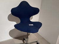 Bureaustoel, blauw - afbeelding 2 van  6