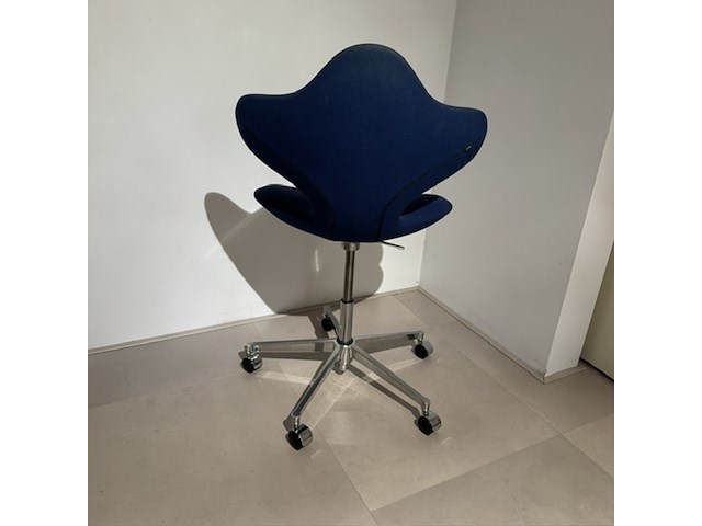 Bureaustoel, blauw - afbeelding 4 van  6
