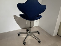 Bureaustoel, blauw - afbeelding 4 van  6