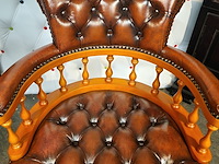 Bureaustoel chesterfield, captain, bruin - afbeelding 4 van  6
