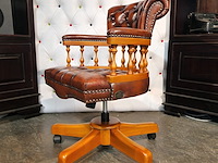 Bureaustoel chesterfield, captain, bruin - afbeelding 5 van  6