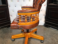 Bureaustoel chesterfield, captain, bruin - afbeelding 6 van  6